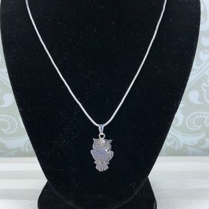 Sterling Silver Owl Necklace